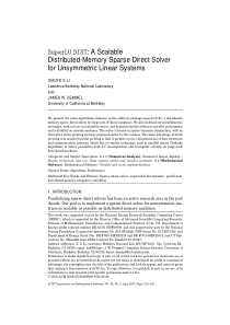 SuperLU DIST A scalable distributed-memory sparse 