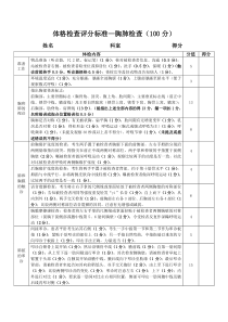 体格检查评分标准―胸肺检查