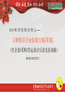 十一促销方案PPT