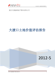 大渡口工业园区内土地价值评估报告(新)