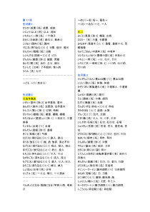 新版标准日本语中级单词(下)