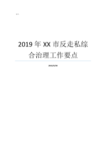 2019年XX市反走私综合治理工作要点2019ge2019ge