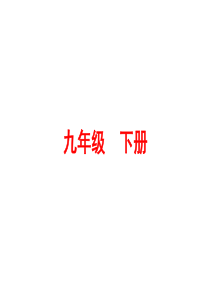 2016浙江新中考・语文练习课件：第一篇 课内知识训练九年级下册(共27张PPT)