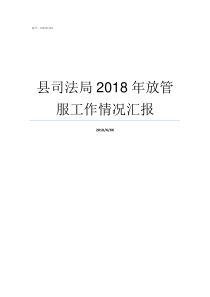 县司法局2018年放管服工作情况汇报