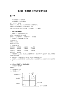 第六讲 企业竞争分析与战略管理