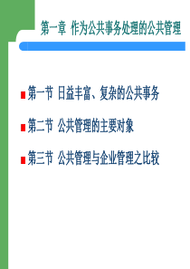 (3)第一章 作为公共事务处理的公共管理