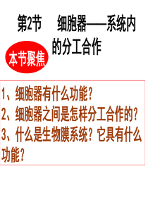 人教版教学课件生物精华课件：细胞器――系统内的分工合作