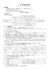 高一地理复习纲要