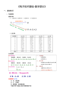 《电子技术基础数字部分》总复习