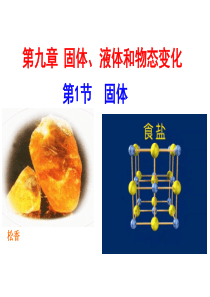 高中物理选修3-3课件：9.1固体