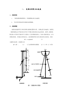 测量重力加速度实验报告