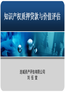 知识产权质押贷款与价值评估长沙讲稿0904