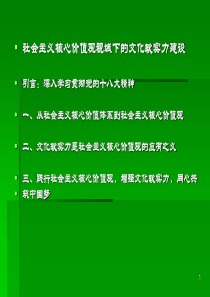 社会主义核心价值观视域下的文化软实力建设