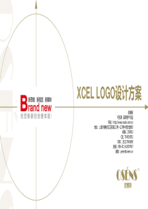 欧赛斯XCEL建材品牌商标设计创意方案