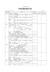 中药提取监控记录