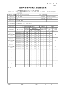 路面渗水系数