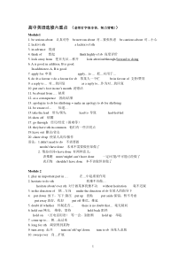 外研版高中英语选修6重点短语及考点