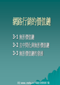 网路行销的价值链(ppt 21)