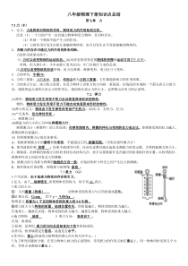 八年级物理下册知识点总结