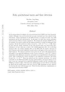 Relic gravitational waves and their detection