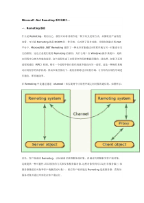 Remoting技术讲座