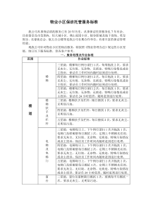 物业小区保洁托管服务标准