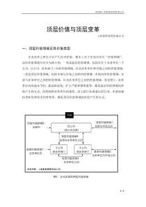 顶层价值与顶层变革