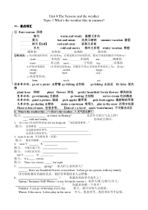 仁爱版英语七年级下Unit8Topic1复习-试题