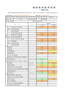 2018年新版增值税纳税申报表-Excel公式版