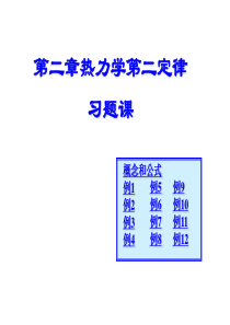 物理化学简明教程(印永嘉)-热力学第二定律习题课