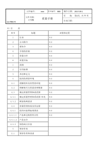 IATF16949：2016质量手册