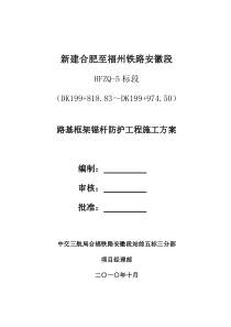 路基预应力锚索施工方案