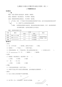 人教版六年级小学数学毕业复习资料(续二)_2