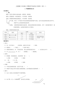 人教版六年级小学数学毕业复习资料(续二)_3