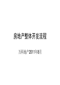 房地产整体开发流程与多项目控制