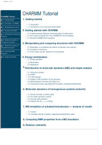 CHARMM Tutorial