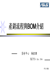 (4)产销流程与BOM介绍