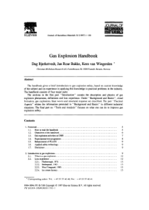 Gas Explosion Handbook