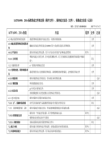 IATF16949-2016形成文件的过程22处