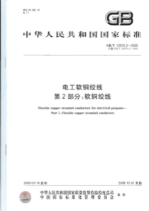 GBT1297022009电工软铜绞线第2部分软铜绞线