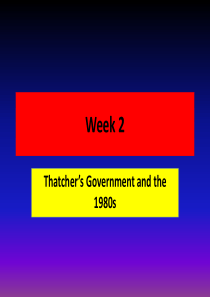 撒切尔 Thatchers Britain