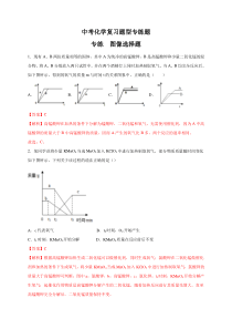 2020年中考化学复习题型专练图像选择题(解析版)