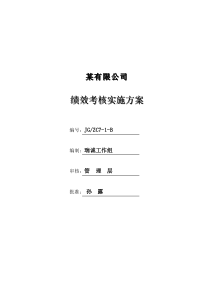 汽车公司绩效考核实施方案