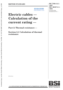 IEC60287211994电缆电流定额的计算第2部分热阻第1节热阻计算