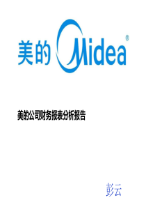 美的公司财务报表分析报告