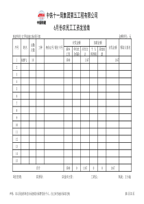 农民工工资表模板