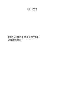 UL10282007SafetyforHairClippingandShavingAppliance