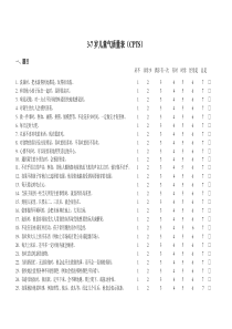 3-7岁儿童气质量表(幼教机构与家长皆适用)