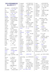 历年中考英语阅读完型核心单词273个
