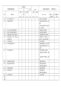 5S改善目标管理目视检查表